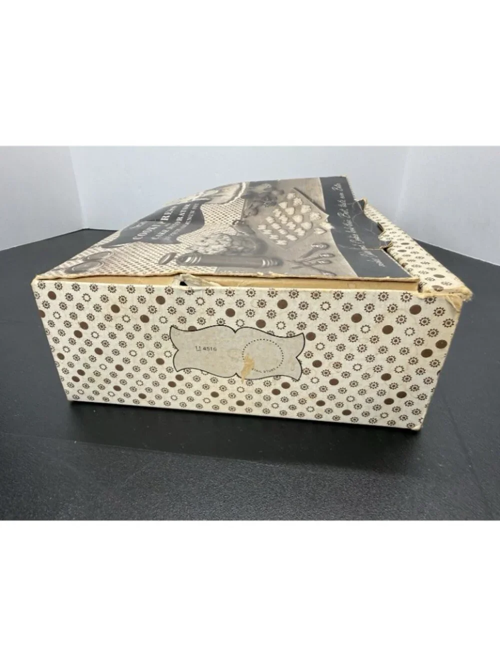 Vintage 1950s Sears Cooky Press Cake Decorator Set Copper Aluminum Boxed